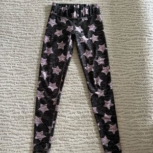 Terez Leggings - Pink/Purple stars